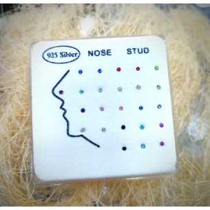 Promojoya Piercing Plata Circonita Color Unidad