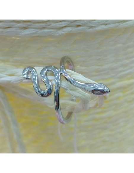 Towanda Anillo Serpiente con circonitas