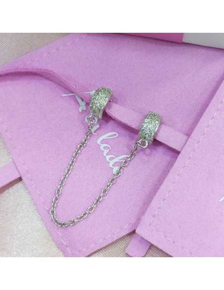 Cadena De Seguridad A Tu Lado Circonitas Blancas