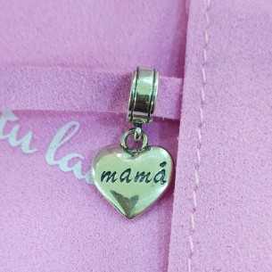 Abalorio A Tu Lado Corazón Mamá