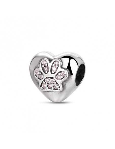 Abalorio A Tu Lado Corazón Con Huella