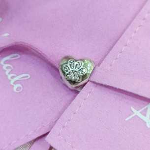 Abalorio A Tu Lado Corazón Con Huella