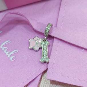 Abalorio A Tu Lado Colgante Hueso con Huella