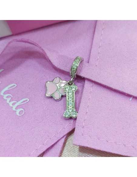 Abalorio A Tu Lado Colgante Hueso con Huella