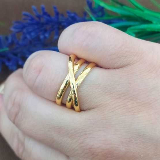 Doallo Anillo Abierto Entrelazado