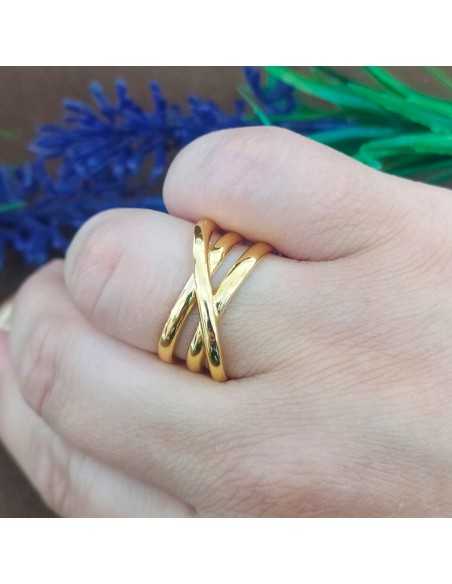 Doallo Anillo Abierto Entrelazado