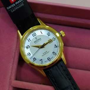 F20011/5 Swiss correa clásico dorado