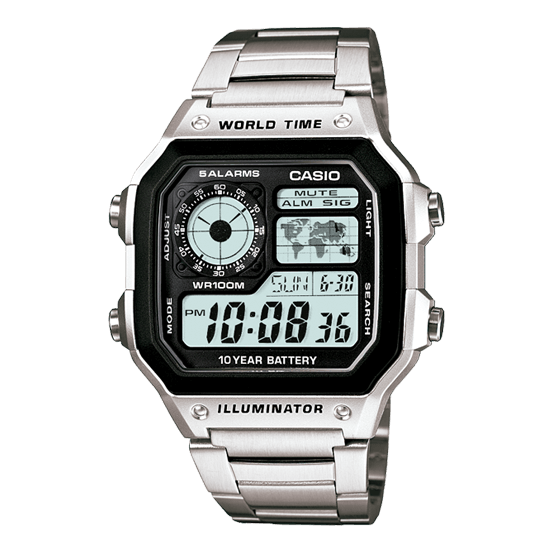 Casio Timeless collection world time