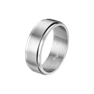 LS2395-3 Men rings acero mate